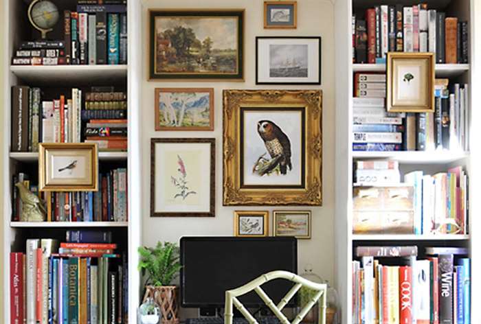 office wall art books frames