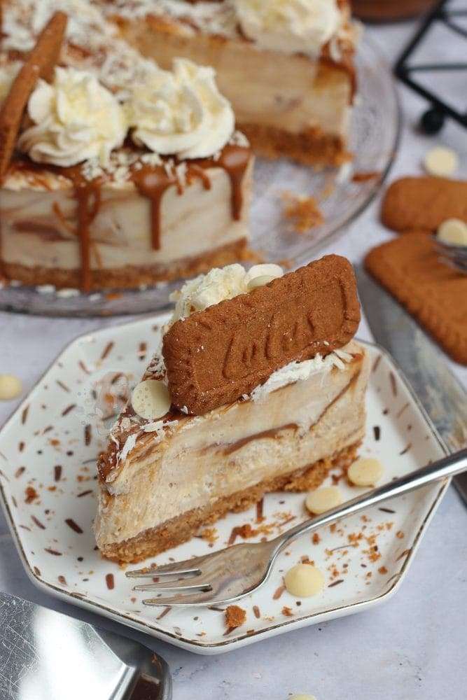 1639658503 40 So co la trang Biscoff Swirl Cheesecake