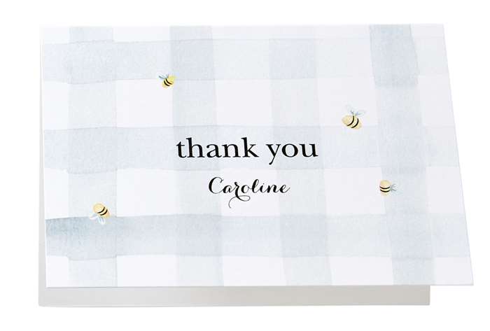 bee-themed thank you card for teachers