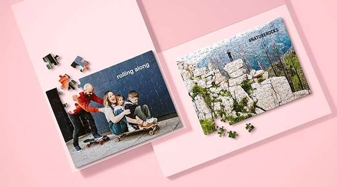 jigsaw puzzle with family on the puzzle perfect for valentines day gift for kids