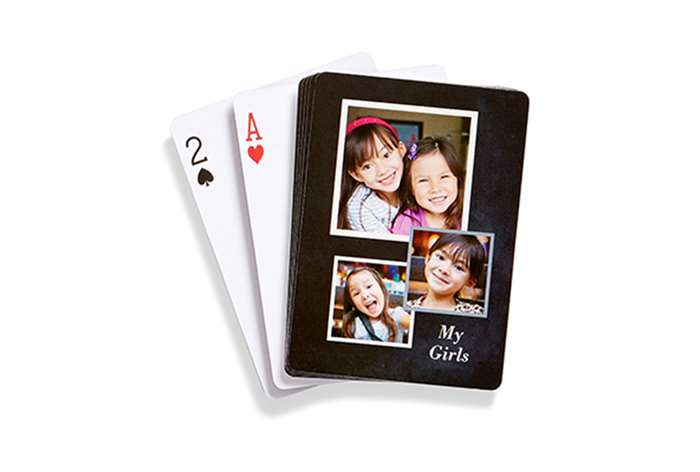 gifts for dad family playing cards with personalized pictures