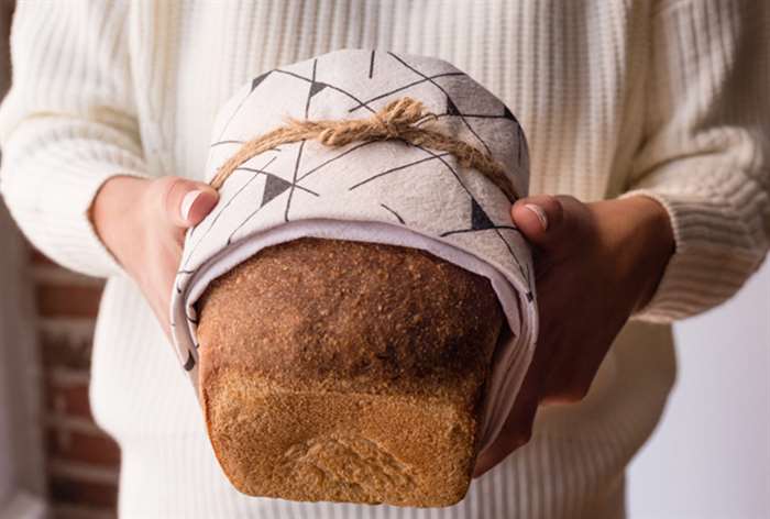 gifts for dad homebaked bread and tea towel 