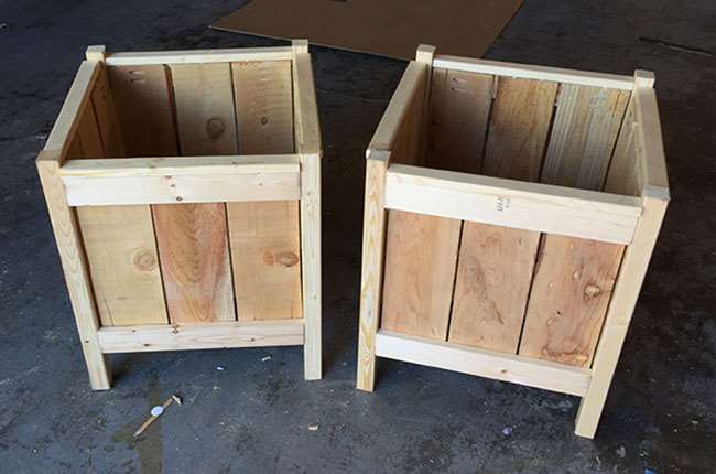 diy planter boxes perfect for fathers day