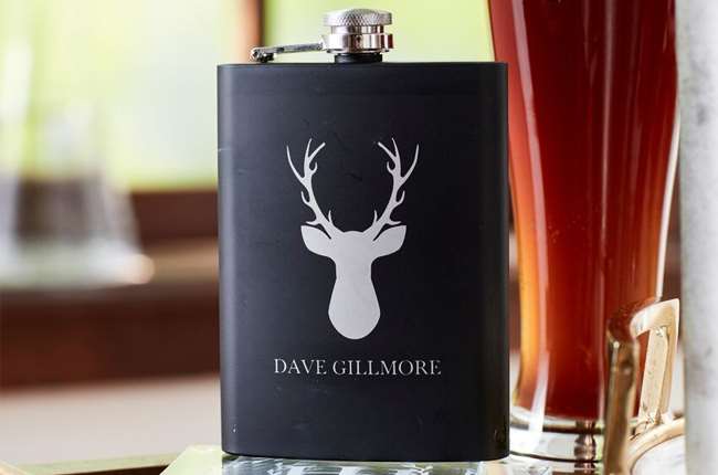 personalized flask for personalized fathers day gifts