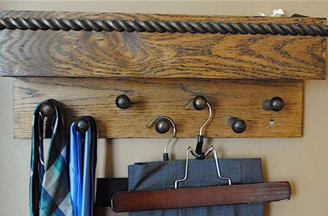 diy tie rack perfect for fathers day gifts