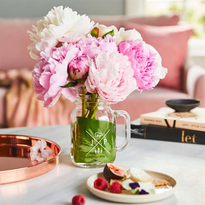 mothers day mason jar perfect for drinking out of and as a flower vase