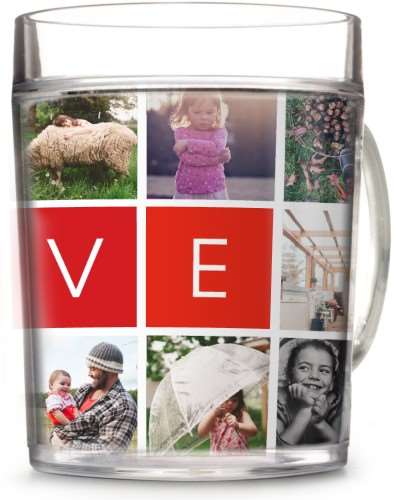 love collage cup perfect for mothers day present