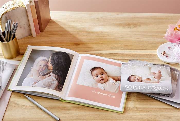 make your own baby photo book with hardcover