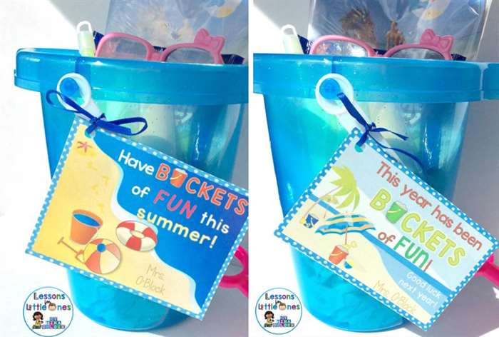 kindergarten graduation ideas sand bucket 