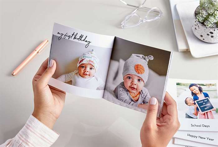 Small baby photo book. 