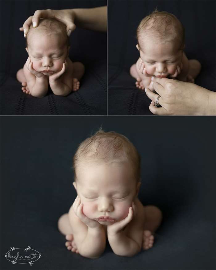 Cách chụp ảnh trẻ sơ sinh với các tư thế.