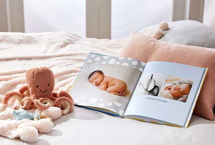 best custom baby photo book with hardcover