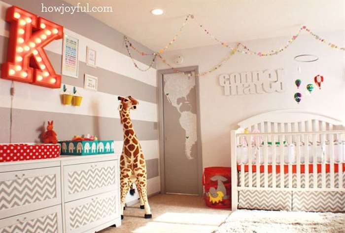 Carnival baby nursery theme and decor.