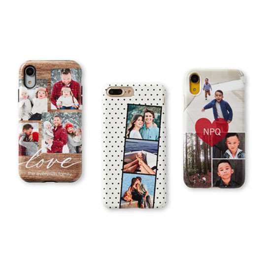 Romantic photo iphone cases with couple photos and kids photos