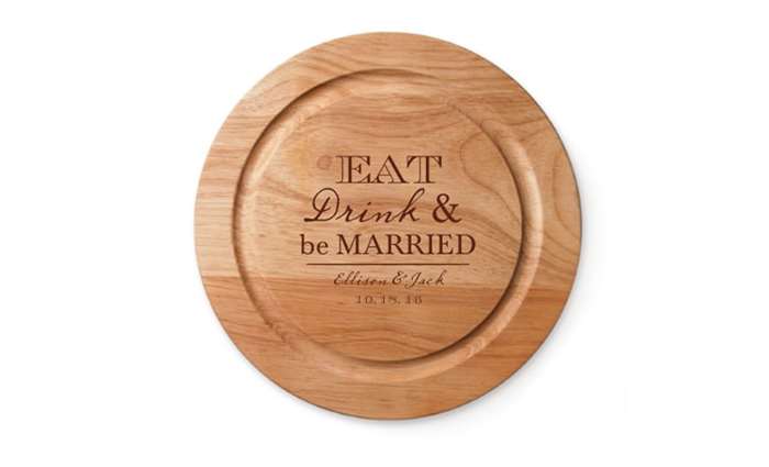 wedding shower gift cutting board