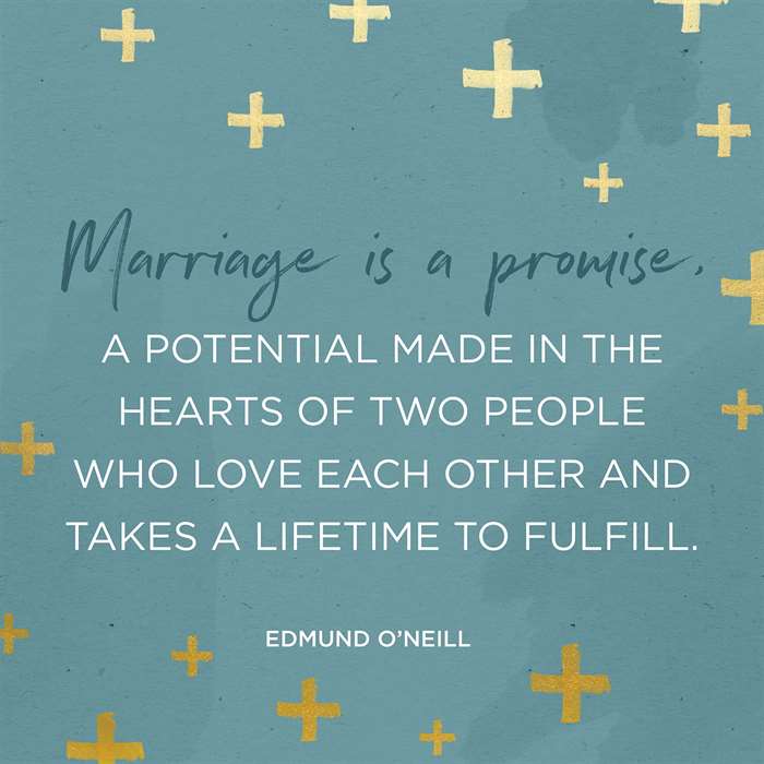 Edmund O Neill marriage quote illustration.