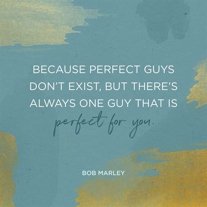 Bob Marley perfect guys quote illustration.