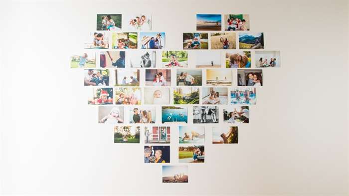 How to Make a Heart Photo Wall