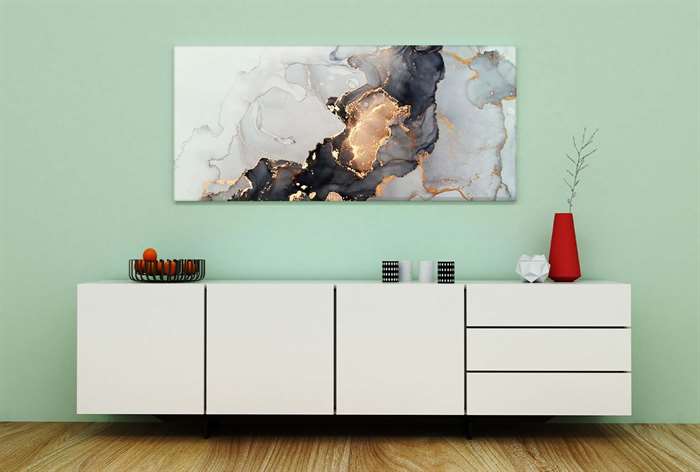 Large landscape canvas print. 