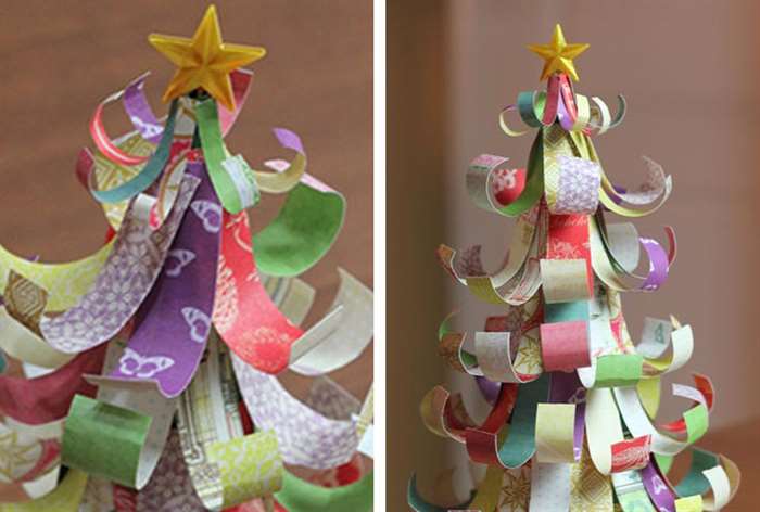 wrapping paper christmas tree