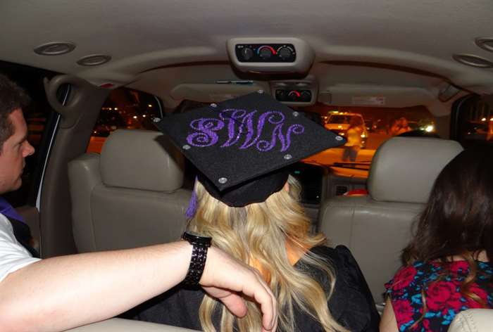 grad caps bedazzled