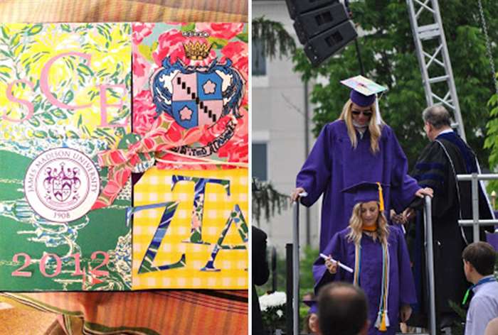 grad cap sorority 