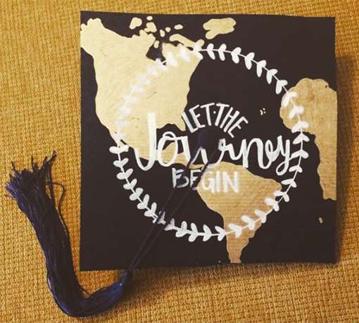 travel graduation cap ideas