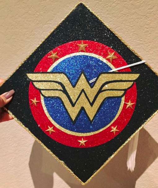 superhero grad cap