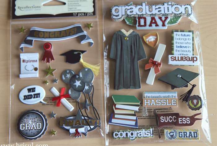 grad cap 3d stickers