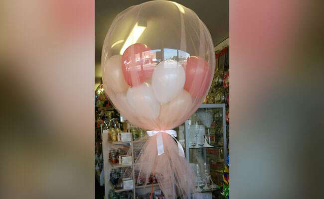 RDouble Balloons & Tulle title =