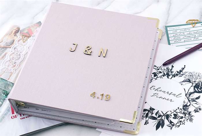 Wedding planning binder.