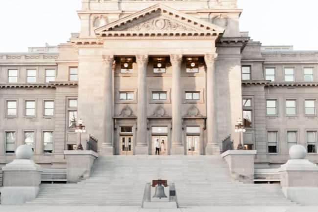 In Full Bloom Idaho State Capitol Engagement Shoot