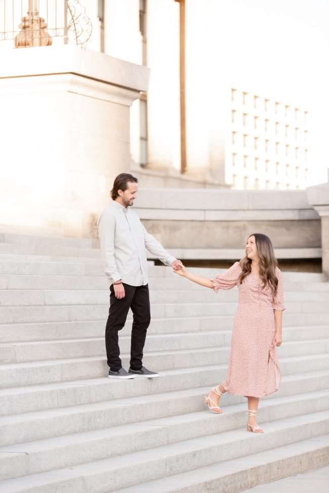 In Full Bloom Idaho State Capitol Engagement Shoot