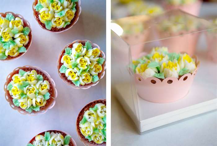 garden party cupcakes