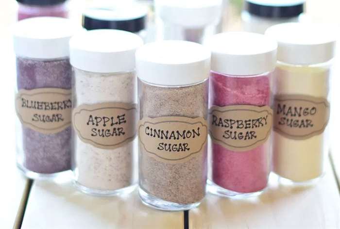 flavored sugar favors