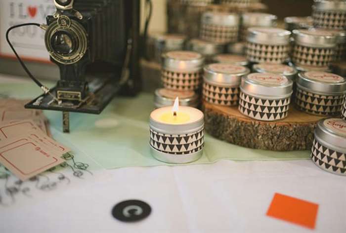 personalized tea candles