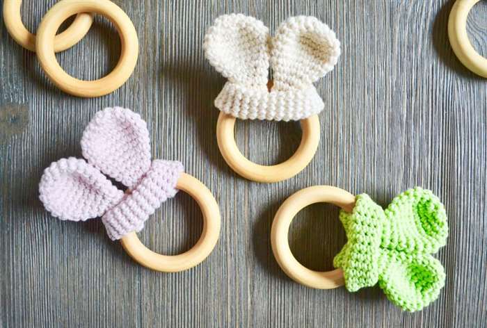 baby shower gift bunny teether