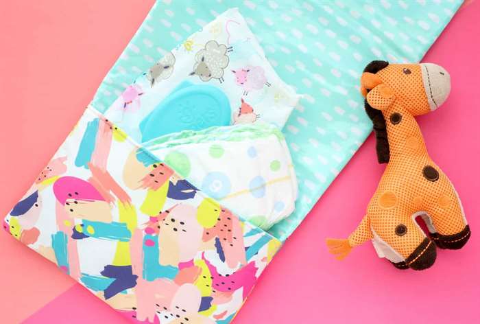 baby shower gift waterproof diaper clutch 