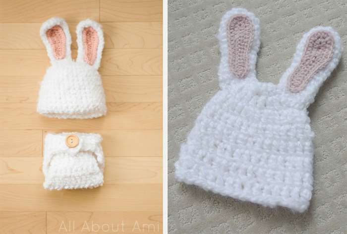 baby shower gift baby bunny knit outfit 