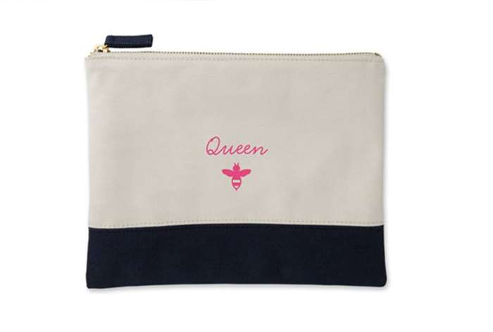 baby shower gift personalized cancas clutch 