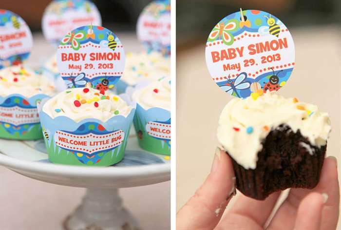 baby shower gift personalized cupcakes 