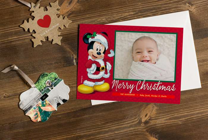 newborn baby Christmas card idea