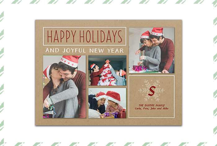 Husband and wife Christmas card