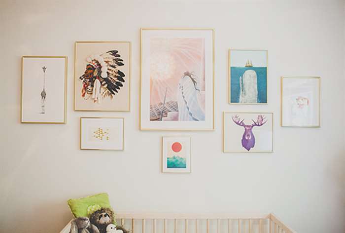 Baby room gallery wall.