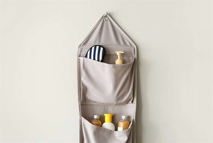 Hanging bathroom caddy. 