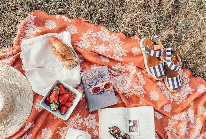 Picnic blanket.