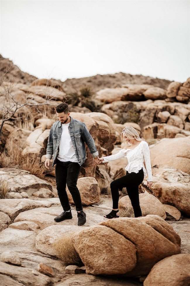 1639886474 179 Moody Desert Engagement Photos in Joshua Tree