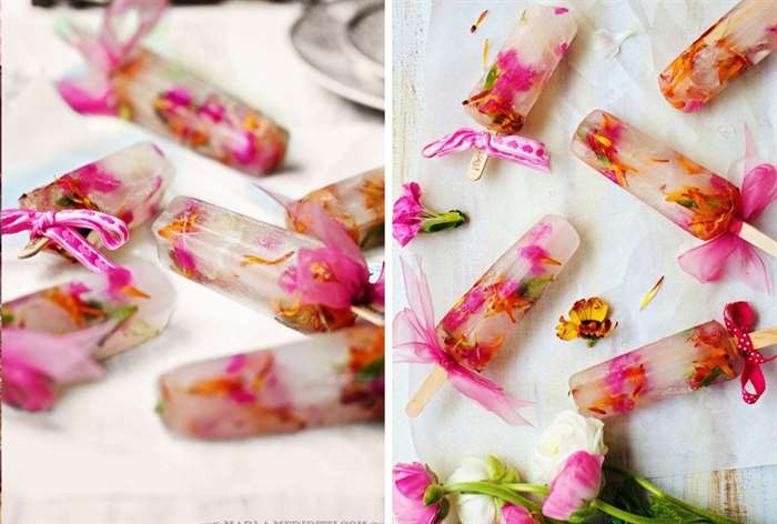 baby shower food flower popsicles