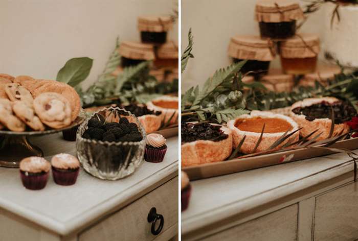 baby shower food bread bowls cookies