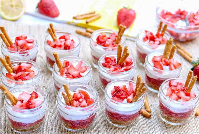 baby shower food strawberry jello treat